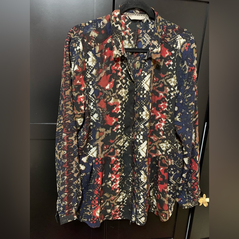 Sandwich Women's Blouse, size 10, large, chic and classic, tailored, refined